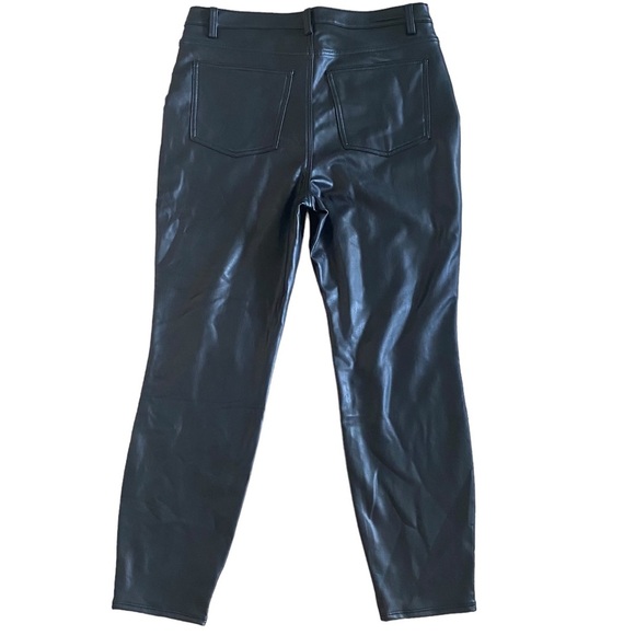 Soft Surroundings Black Faux High Rise Leather Skinny Pant Womens 16 - Picture 2 of 5